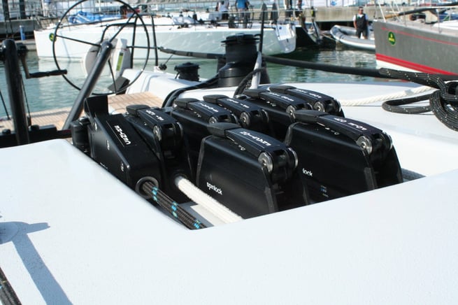 spinlock clutches on a boat